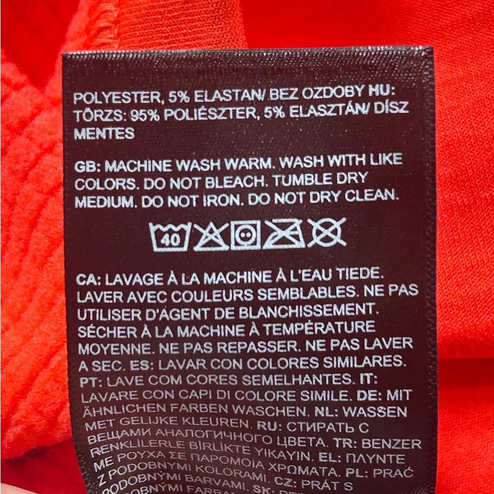 The North Face Men Crimson Orange Canyonlands 1/4 Zip Fleece NF0A8AZE Medium NEW